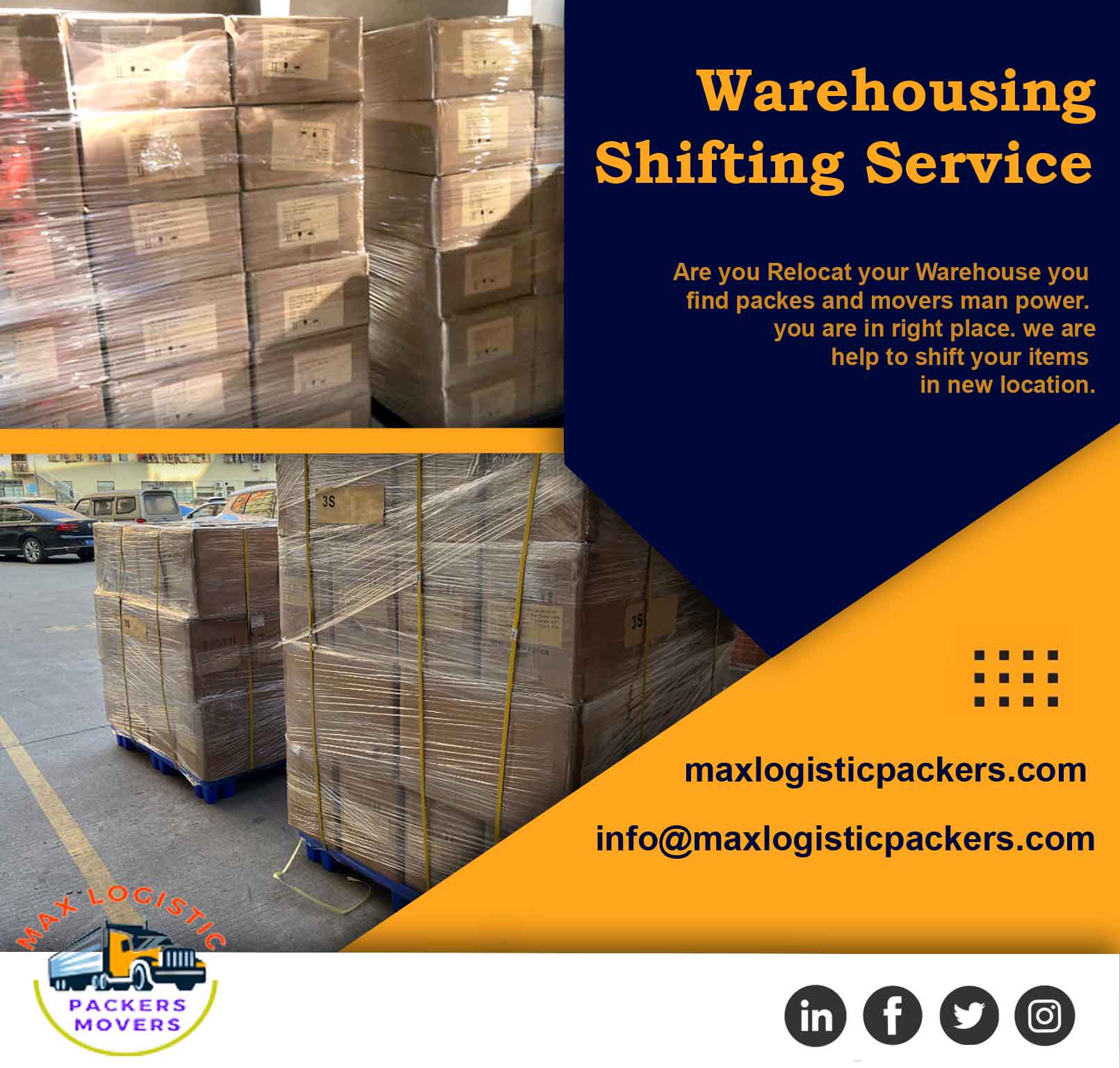 Warehousing Services | Max Logistic Packers Movers